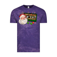 Cloud Purple santa cassette Vintage Tee - FaDigitalArtStudio