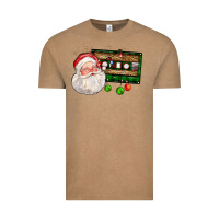 Vintage Coffee santa cassette Vintage Tee - FaDigitalArtStudio