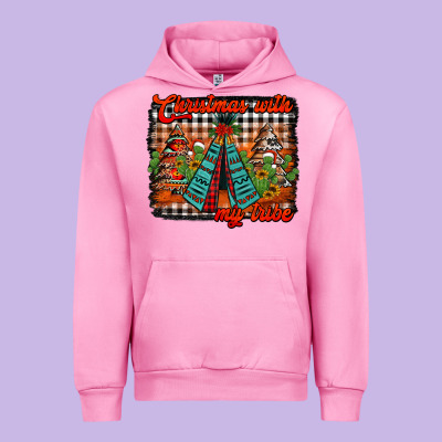 Christmas With My Tribe Urban Hoodie Designed By Jasminsmagicworld