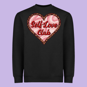 Self Love Club Valentine's Day Heavyweight Sweatshirt Designed By Ranaportraitstore