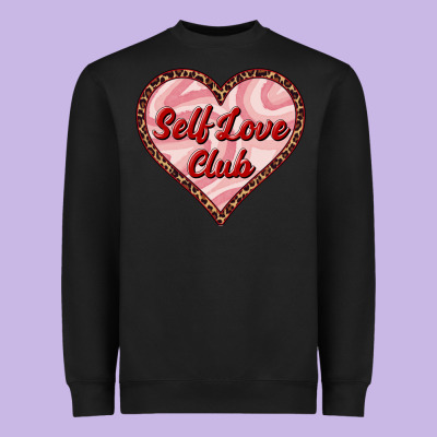 Self Love Club Valentine's Day Heavyweight Sweatshirt Designed By Ranaportraitstore