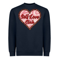 Navy self love club valentine's day Heavyweight Sweatshirt - RanaPortraitStore