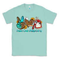 Seafoam peace love phlebotomy Classic Tee - OliviaCreatesArt