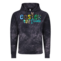 Cloud Black easter vibes Vintage Hoodie - CowhideDigitalArt