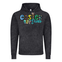 Vintage Black easter vibes Vintage Hoodie - CowhideDigitalArt