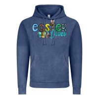 Vintage Denim easter vibes Vintage Hoodie - CowhideDigitalArt
