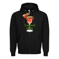 Black summer vibes Zipper Hoodie - JahusDesignShop