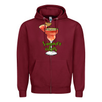 Burgundy summer vibes Zipper Hoodie - JahusDesignShop