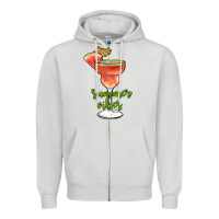 Dove Grey summer vibes Zipper Hoodie - JahusDesignShop