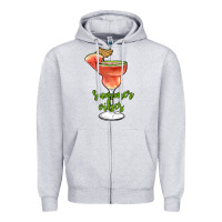 Heather Grey summer vibes Zipper Hoodie - JahusDesignShop