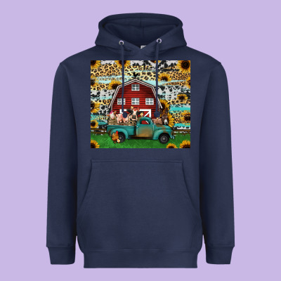 Farm Animals Red Barn Tumbler 20oz Heavyweight Hoodie Designed By Jasminsmagicworld