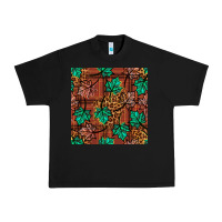 Black fall leaves seamless pattern Urban Heavy Tee - BundleAndBundleShop