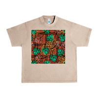 French Oak fall leaves seamless pattern Urban Heavy Tee - BundleAndBundleShop