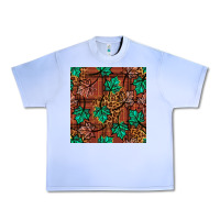 Grape Ice fall leaves seamless pattern Urban Heavy Tee - BundleAndBundleShop