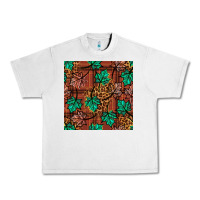 Lunar Rock fall leaves seamless pattern Urban Heavy Tee - BundleAndBundleShop