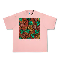 Salmon fall leaves seamless pattern Urban Heavy Tee - BundleAndBundleShop