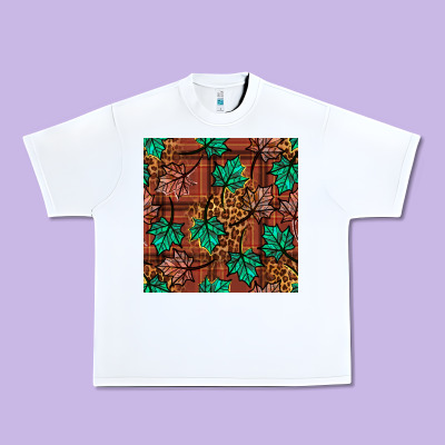 Fall Leaves Seamless Pattern Urban Heavy Tee Designed By Bundleandbundleshop