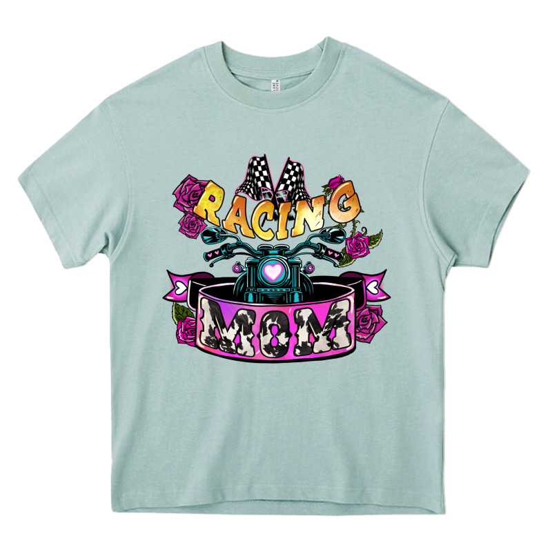 Racing Mom Mother's Day Heavy Core Tee by HowdyJamesFarm | Teevron