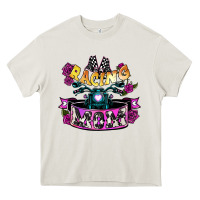 Cream Racing mom Mother's Day Heavy Core Tee - HowdyJamesFarm