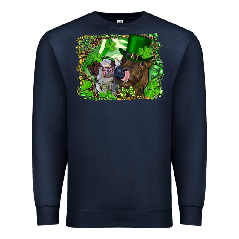 St. Patricks Day Heifers Premium Sweatshirt by RanaPortraitStore | Teevron