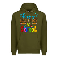Army Green happy last day of school Premium Hoodie - Artiststas