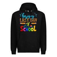 Black happy last day of school Premium Hoodie - Artiststas