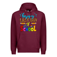 Burgundy happy last day of school Premium Hoodie - Artiststas