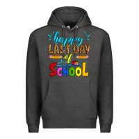 Charcoal Heather happy last day of school Premium Hoodie - Artiststas