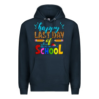 Navy happy last day of school Premium Hoodie - Artiststas