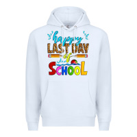 White happy last day of school Premium Hoodie - Artiststas