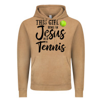 Vintage Camel this girl runs on jesus and tennis Vintage Hoodie - DesigneFamous