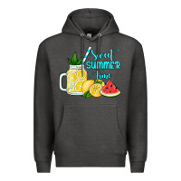 Charcoal Heather sweet summer time no background Premium Hoodie - Jasminsmagicworld