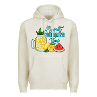 Oatmeal Heather sweet summer time no background Premium Hoodie - Jasminsmagicworld