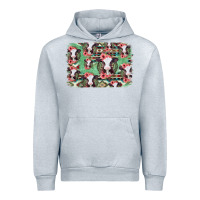 Heather Grey baby cow floral aztec background Urban Hoodie - Jasminsmagicworld