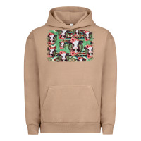 Pigment Burro baby cow floral aztec background Urban Hoodie - Jasminsmagicworld
