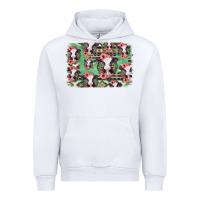 White baby cow floral aztec background Urban Hoodie - Jasminsmagicworld