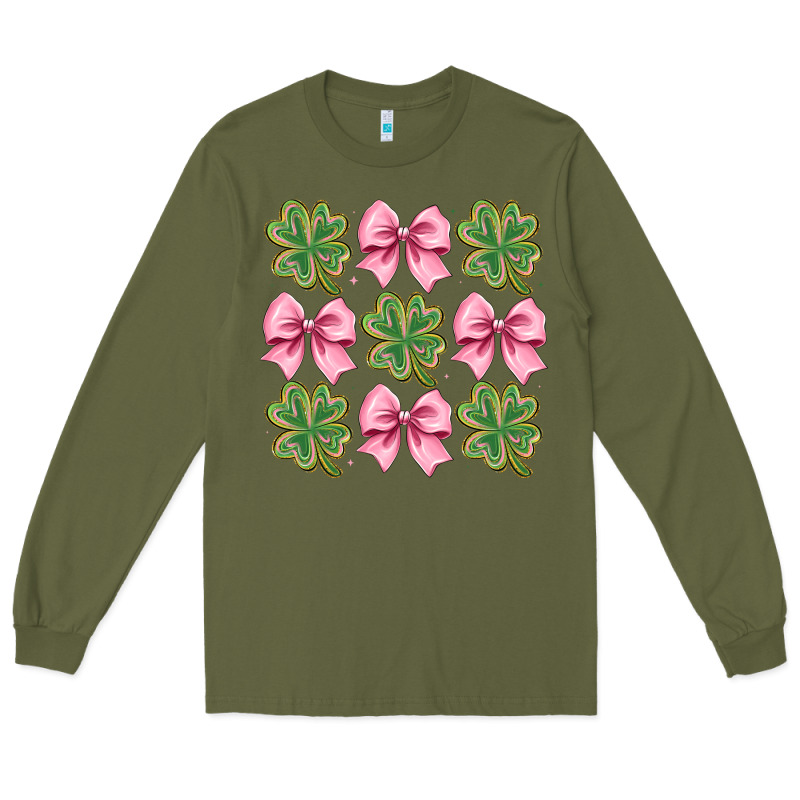 Clover Bow Long Sleeve Tee by CowhideDigitalArt | Teevron