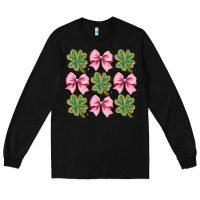 Black clover bow Long Sleeve Tee - CowhideDigitalArt
