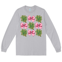 Moon Dust clover bow Long Sleeve Tee - CowhideDigitalArt