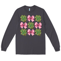 Smoke clover bow Long Sleeve Tee - CowhideDigitalArt