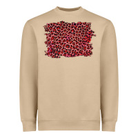 Mushroom pink leopard background Heavyweight Sweatshirt - RanaPortraitStore