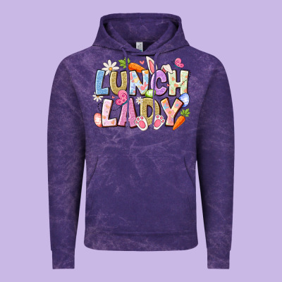 Lunch Lady Easter Vintage Hoodie Designed By Cowhidedigitalart