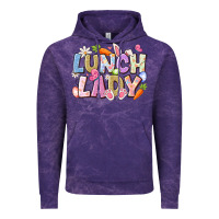 Cloud Purple lunch lady easter Vintage Hoodie - CowhideDigitalArt