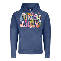 Vintage Denim lunch lady easter Vintage Hoodie - CowhideDigitalArt