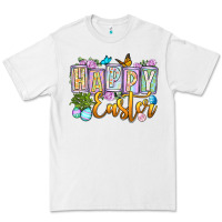 White Happy Easter Premium Tee - OliviaCreatesArt