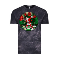 Cloud Black Dancing santa Vintage Tee - FaDigitalArtStudio
