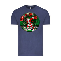 Vintage Denim Dancing santa Vintage Tee - FaDigitalArtStudio