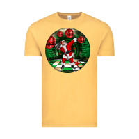 Vintage Mustard Dancing santa Vintage Tee - FaDigitalArtStudio