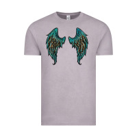 Vintage Zinc turquoise leopard wings Vintage Tee - RanaPortraitStore