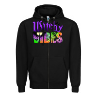 Black witchy vibes Zipper Hoodie - JahusDesignShop